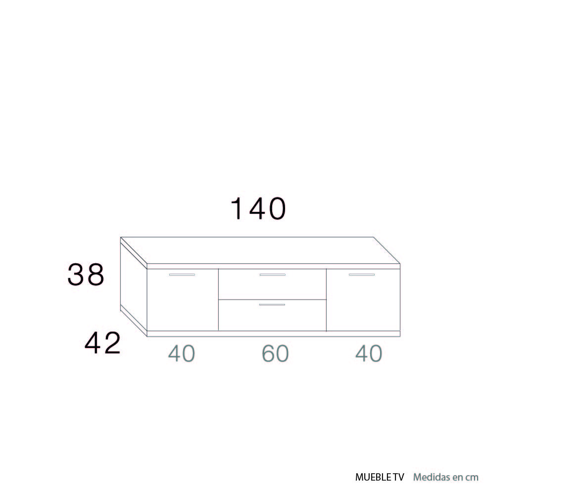 Medidas mueble tv c-10